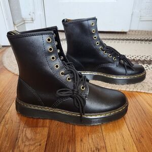 Dr. Martens Black Zavala Leather Boots